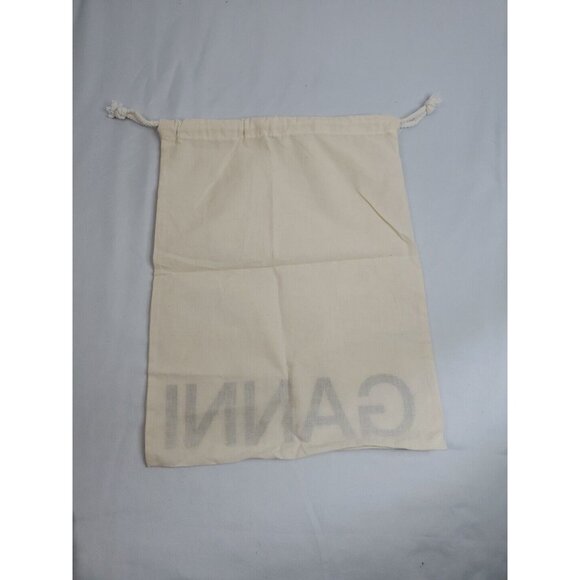Ganni Logo Beige Drawstring Accessories Dust Bag Storage Protective Cover - Picture 6 of 9
